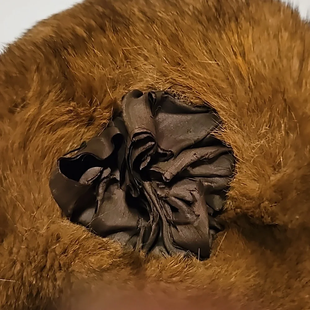 Fur Muff Walking & Sleigh Travel Fashion Essential Accessory -Over 100 Years Old